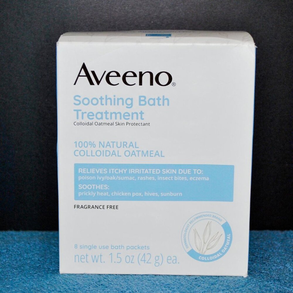 Aveeno Active Naturals Soothing Bath Treatment Packets 8 in box